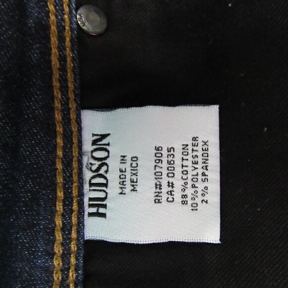 Hudson - Collin Flap Skinny Jeans- 27 1/2 - Picture 7 of 7